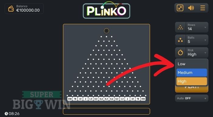 plinko gaming corps risiconiveau kiezen