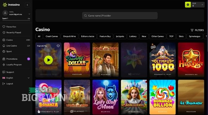 gokkasten bij Instasino Casino