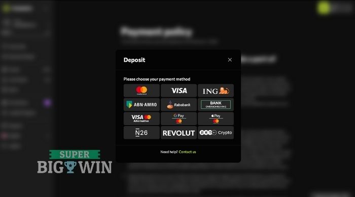 Storten bij Instasino Casino