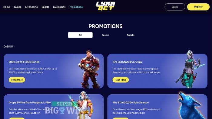 lyrabet promoties