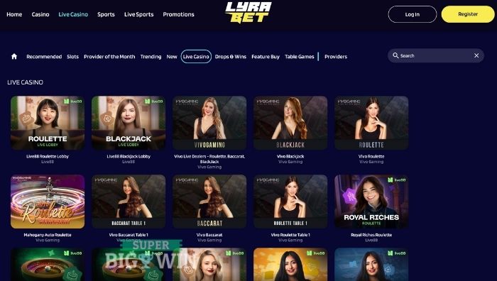 live casino van lyrabet