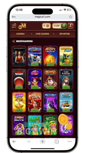 microgaming spellen bij Magius casino Nederland