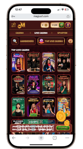 live casino van Magius Casino