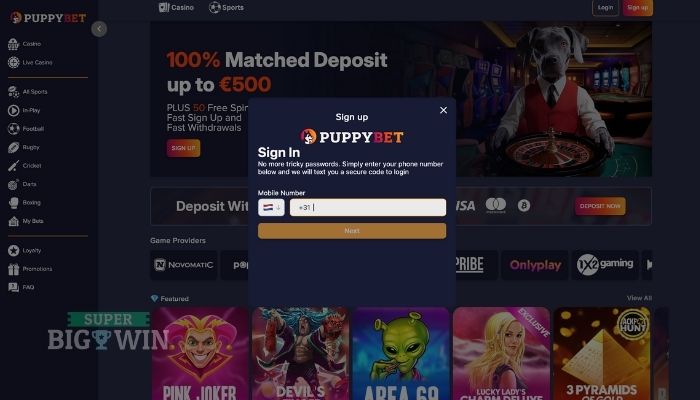 aanmelden bij puppybet