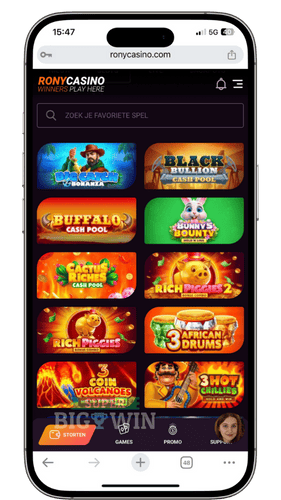 gokkasten bij Ronycasino