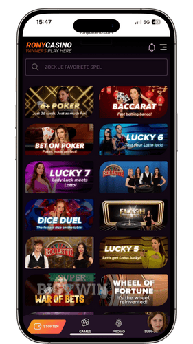 live casino ronycasino