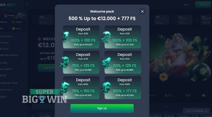 welkomstbonus Mega.bet