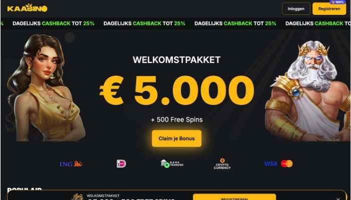 Kaasino casino online welkomstpakket
