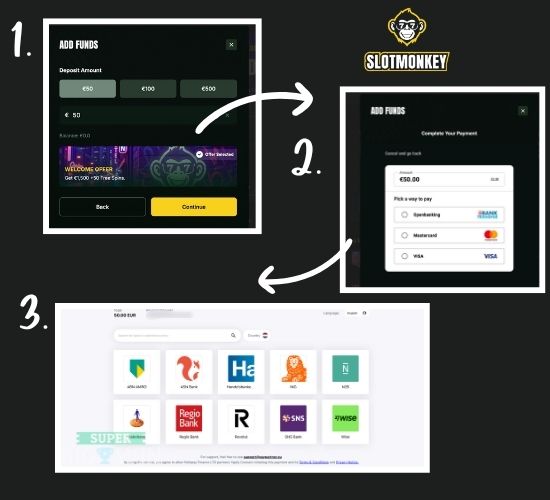 Storten bij SlotMonkey