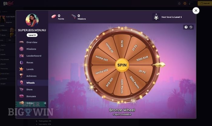 GTbet wheel of fortune