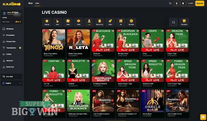Kaasino live casino