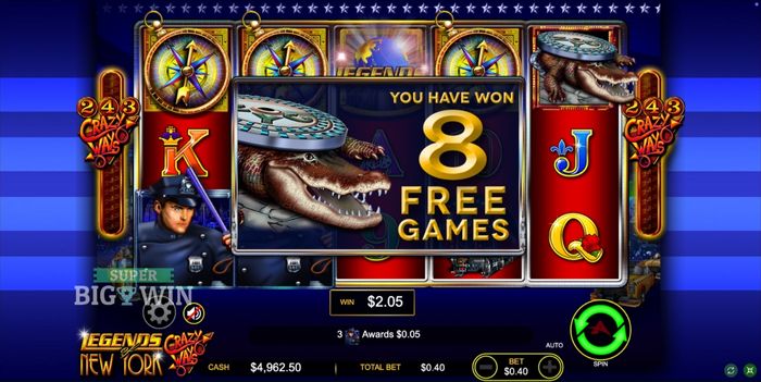 Legends of New York free spins trigger