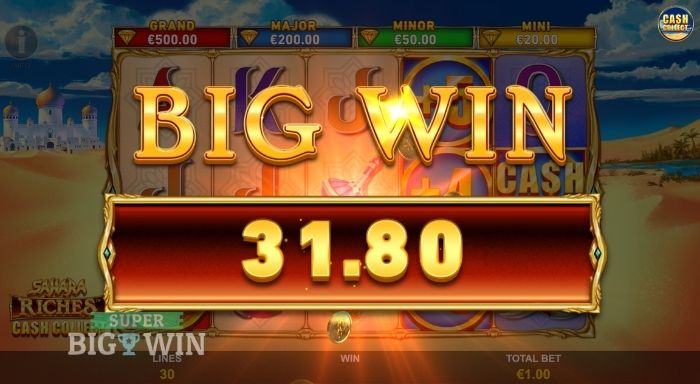 sahara riches big win
