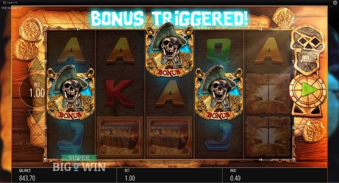The Goonies scatter bonus trigger