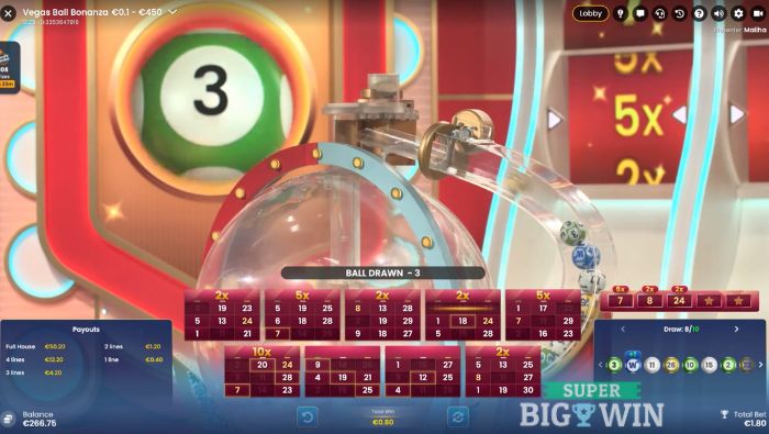 Vegas Ball Bonanza ballen machine