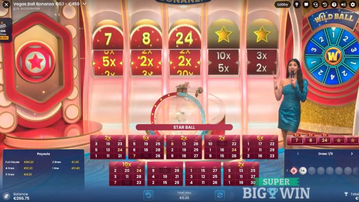 star ball in vegas ball bonanza