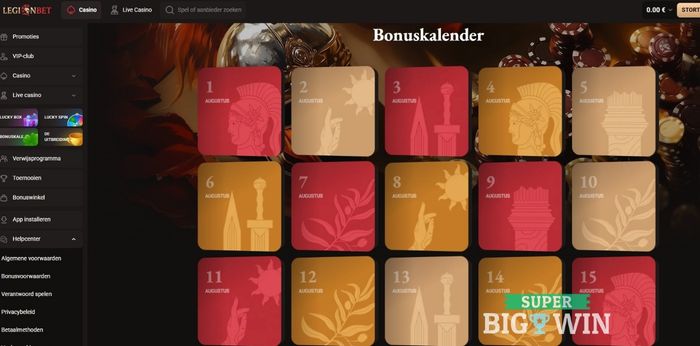 Legionbet bonuskalender