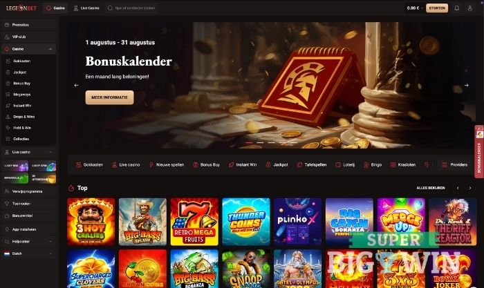 legionbet casino homepage