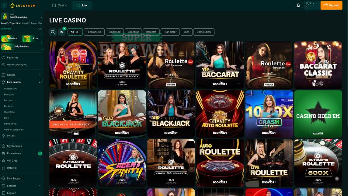 LuckyGem Live Casino