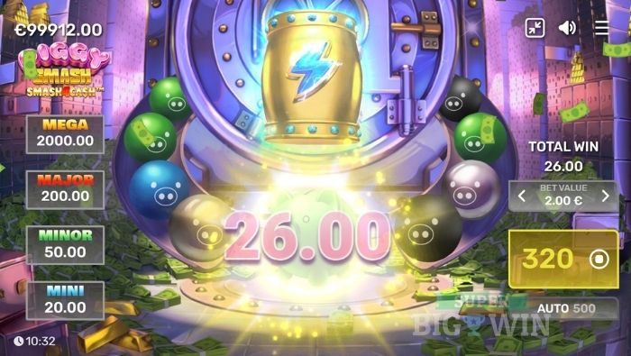 piggy smash big win
