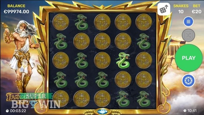 raging zeus mines instant games review