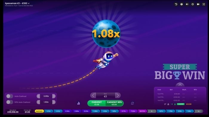 spaceman crash game review