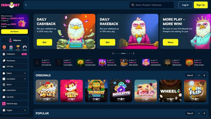 homepage van fano.bet casino