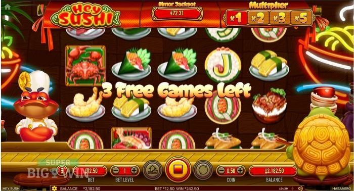 hey sushi free spins