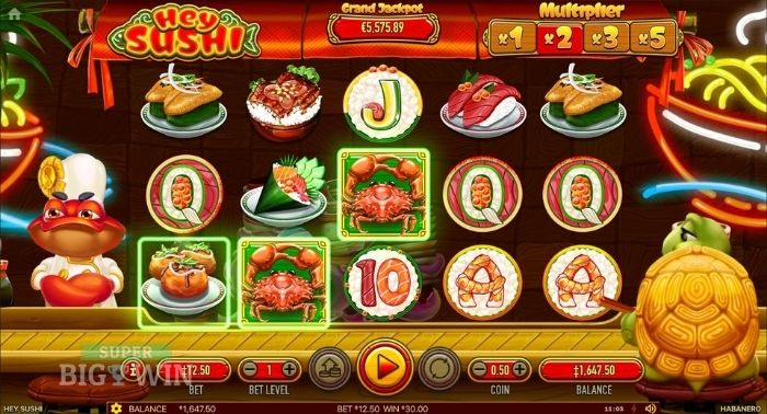 hey sushi slot multiplier
