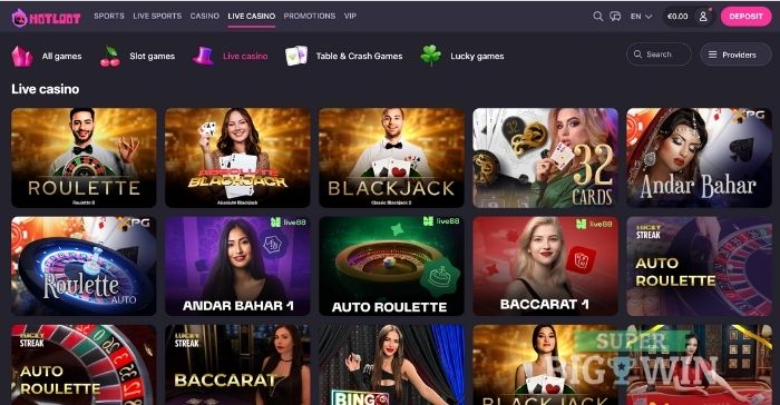 hotloot live casino