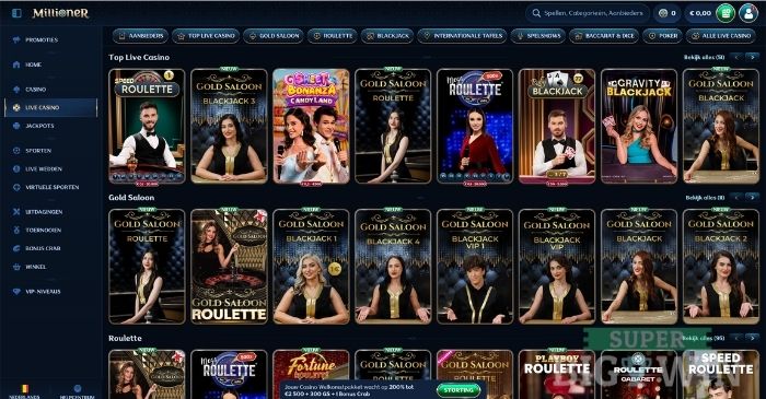 millioner live casino