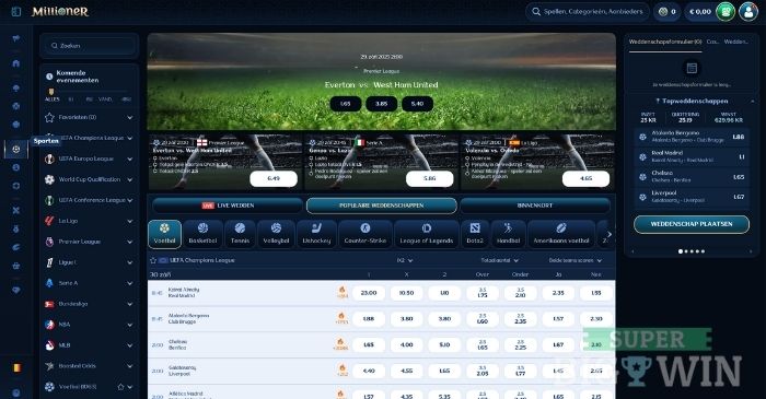 sportsbook millioner casino