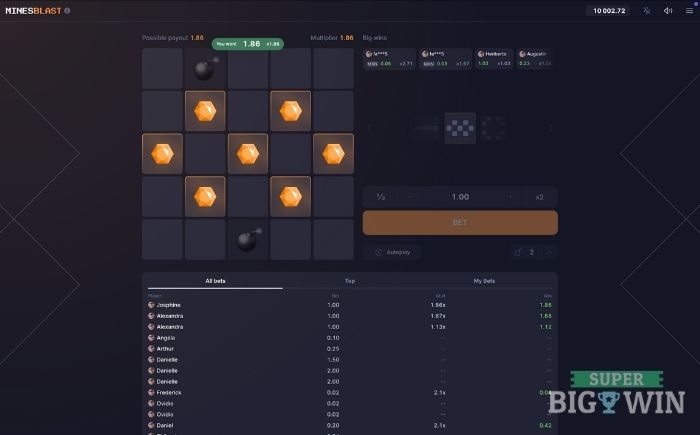 mascot gaming - mines blast