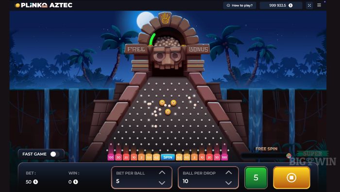 Plinko Aztec van InOut Games