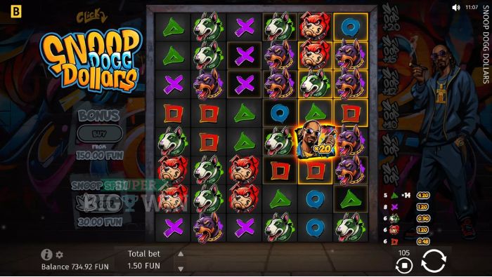 Snoop Dogg Dollar Slot Wild 20x