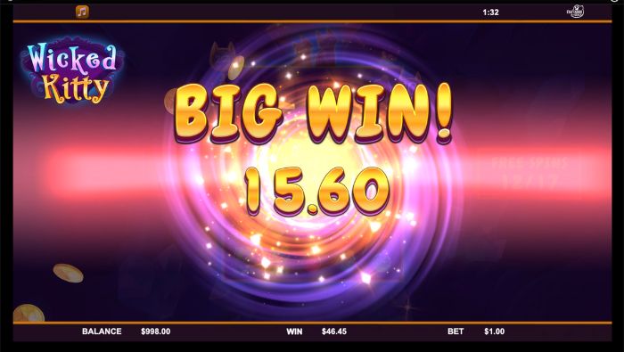 Wicked Kitty Slot Big win