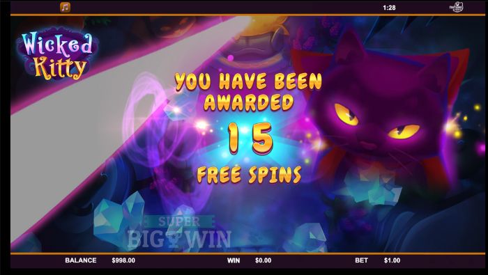 Wicked Kitty Free spins trigger