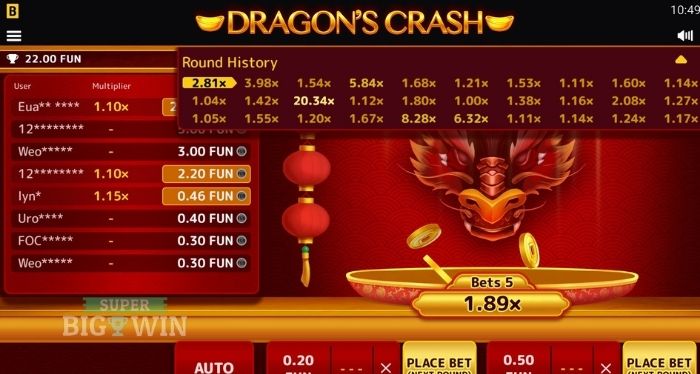 dragon's crash overzicht