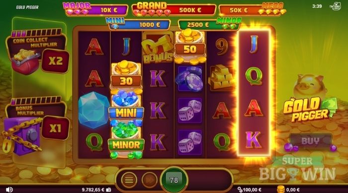 gold pigger jackpot symbool