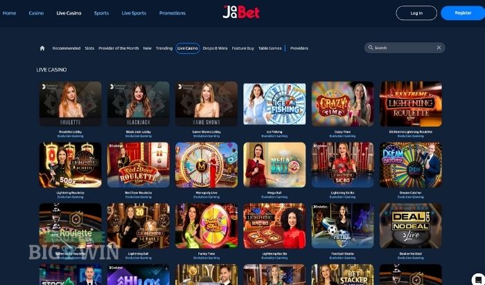 live casino van Jaabet