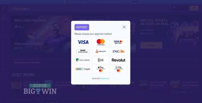 storten bij poko.bet casino