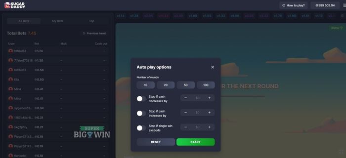 Sugar Daddy Autoplay