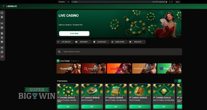 live casino van uspin