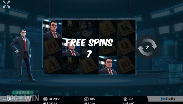 agent x mission free spins trigger