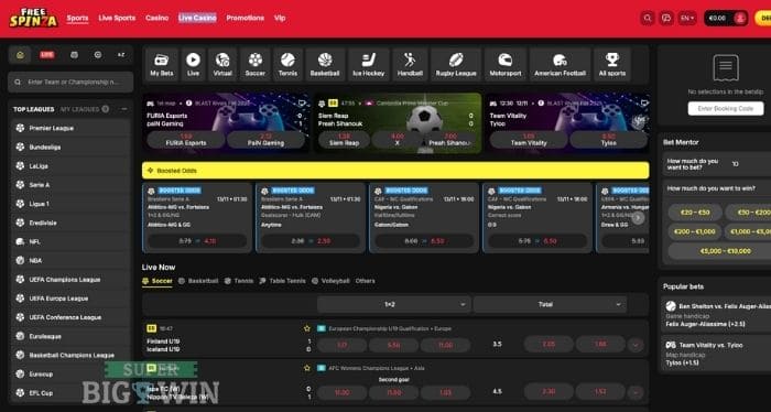 sportsbook van freespinza