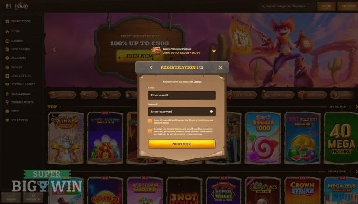 aanmelden bij lizaro casino