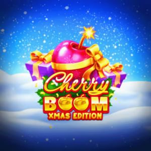 cherry boom xmas slot logo