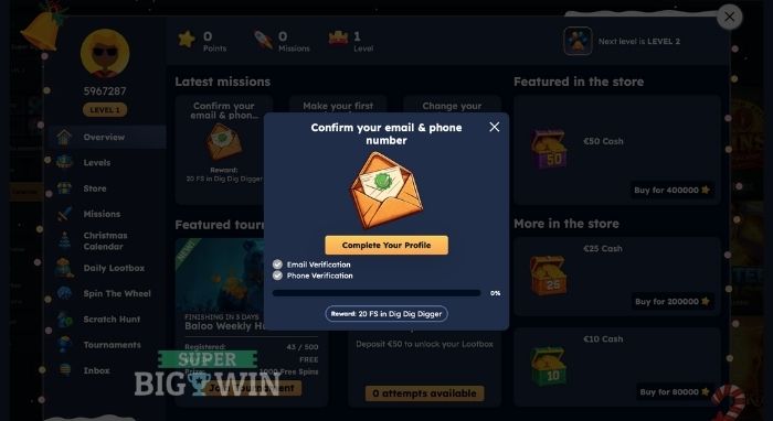 baloo casino no deposit free spins