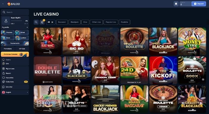 live casino baloo.bet