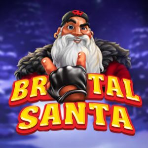 brutal santa slot logo